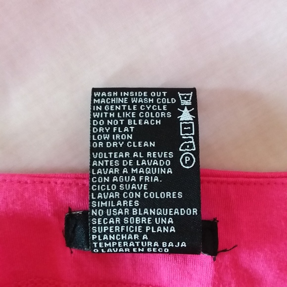 Hot Pink Tunic Top with White Embroidery - Picture 6 of 6